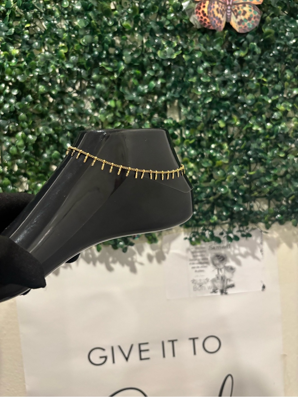 Gold Anklet Shoe Chain for Women's Heels